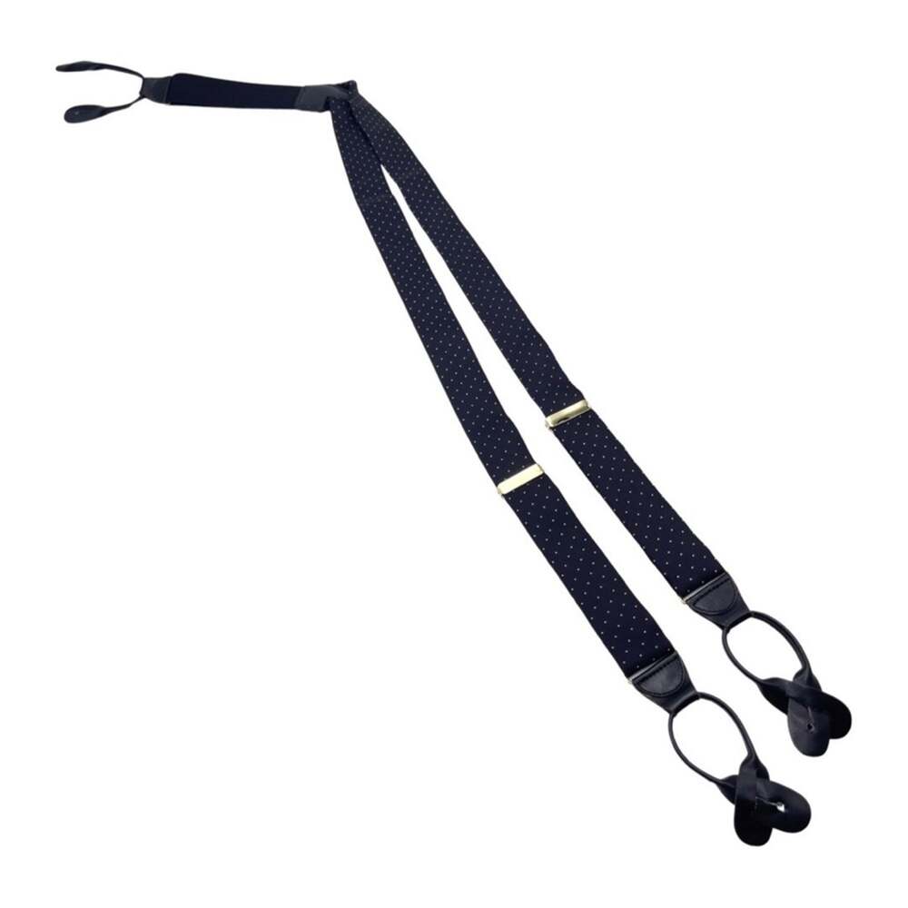 VINTAGE - Pindot Silk Formal Suspenders MEN'S